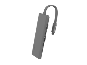 Docking Hub USB-C, HDMI 4K/1080p, USB-C, USB-A 3.0, USB-C (PD), cititor card Micro-SD/TF