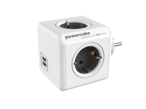 Multipriza cu 2 porturi USB PowerCube |Original 2xUSB| - Gri