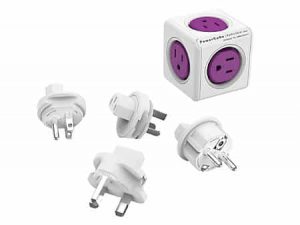 PowerCube |ReWirable USB| + travel plugs - Tip A/B (US)