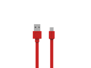 Cablu de incarcare USB | USB-C | - 1,5m - Roșu