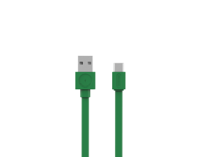 Cablu de incarcare USB | USB-C | - 1,5m - Verde