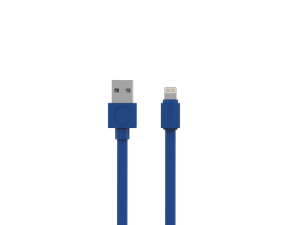 Cablu de incarcare USB | Lightning | - 1,5m - Albastru