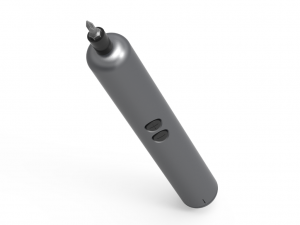 Şurubelniţă electrică cu acumulator şi încărcare USB, 19 biţi, aluminiu