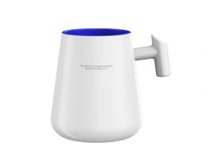 Cană cu mâner DropCup, interior albastru, 290 ml